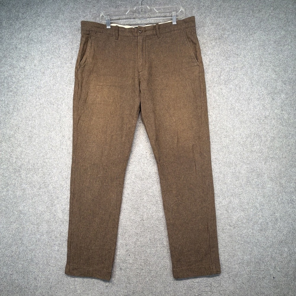 J Crew 770 Straight Fit Pants Mens 36x32 (Fits 37x31) Brown Chino 5 Pocket